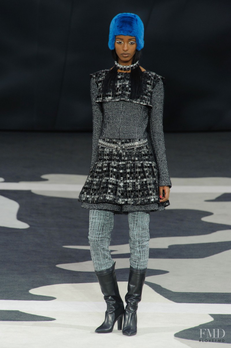 Senait Gidey featured in  the Chanel fashion show for Autumn/Winter 2013