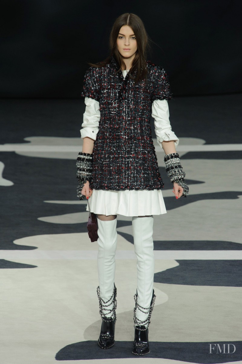 Kremi Otashliyska featured in  the Chanel fashion show for Autumn/Winter 2013