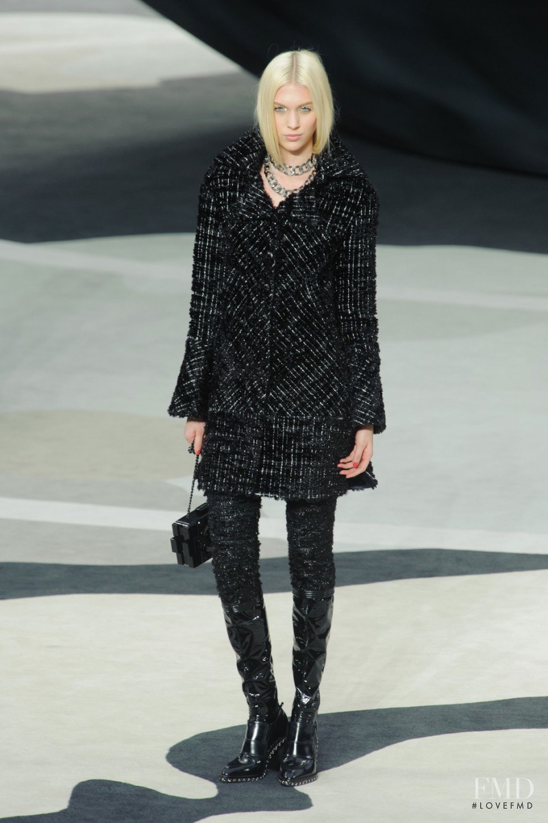 Juliana Schurig featured in  the Chanel fashion show for Autumn/Winter 2013
