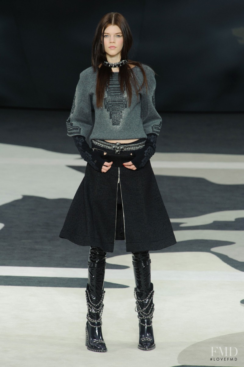 Antonia Wesseloh featured in  the Chanel fashion show for Autumn/Winter 2013