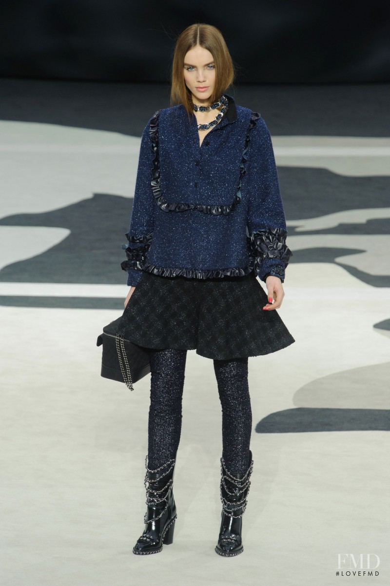 Odile Coco van Stuijvenberg featured in  the Chanel fashion show for Autumn/Winter 2013