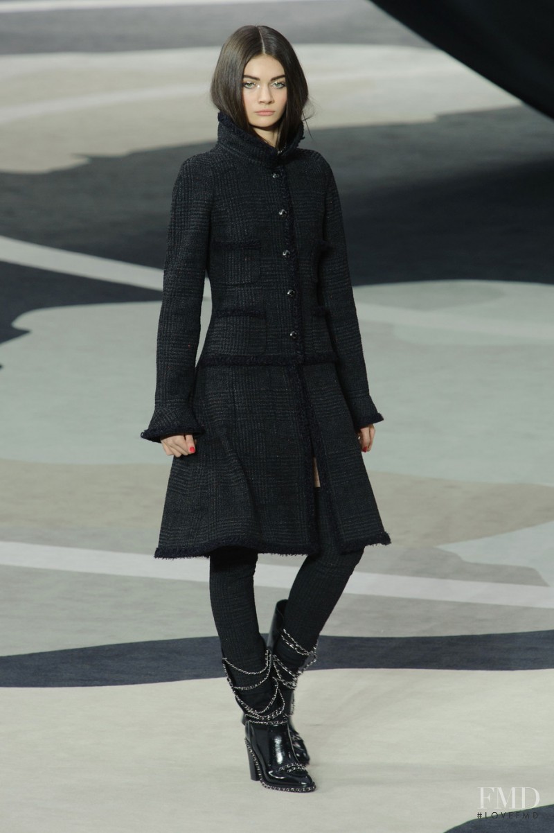 Antonina Vasylchenko featured in  the Chanel fashion show for Autumn/Winter 2013