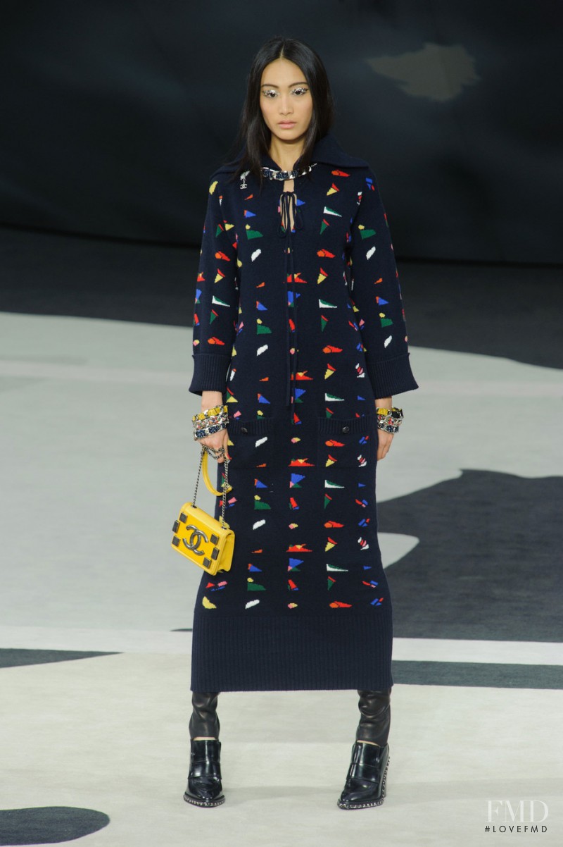 Shu Pei featured in  the Chanel fashion show for Autumn/Winter 2013