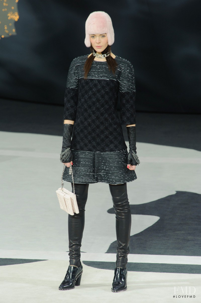 Kinga Rajzak featured in  the Chanel fashion show for Autumn/Winter 2013
