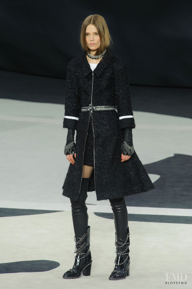 Caroline Brasch Nielsen featured in  the Chanel fashion show for Autumn/Winter 2013