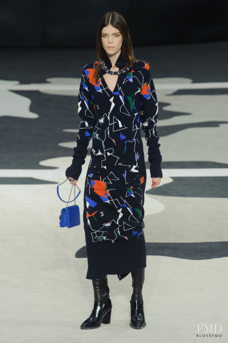 Meghan Collison featured in  the Chanel fashion show for Autumn/Winter 2013