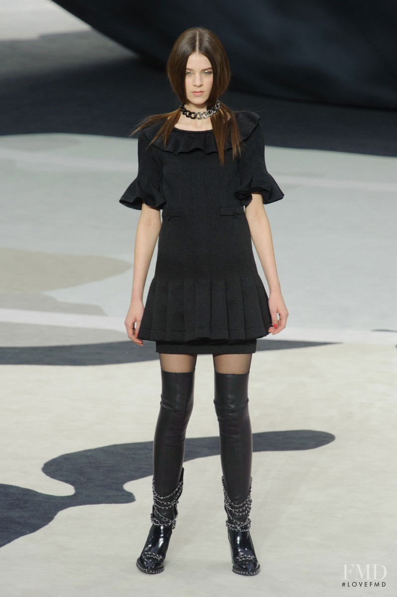 Kayley Chabot featured in  the Chanel fashion show for Autumn/Winter 2013