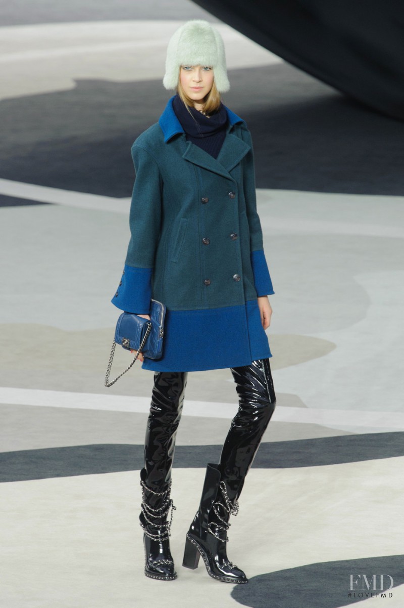 Jemma Baines featured in  the Chanel fashion show for Autumn/Winter 2013