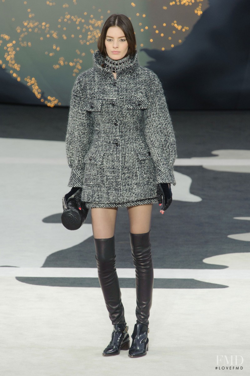 Amanda Murphy featured in  the Chanel fashion show for Autumn/Winter 2013
