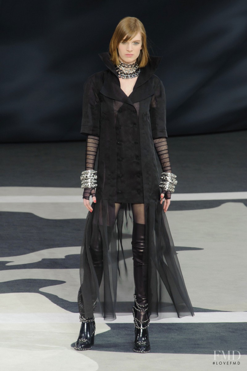Ashleigh Good featured in  the Chanel fashion show for Autumn/Winter 2013