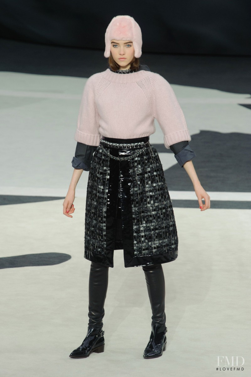 Grace Hartzel featured in  the Chanel fashion show for Autumn/Winter 2013