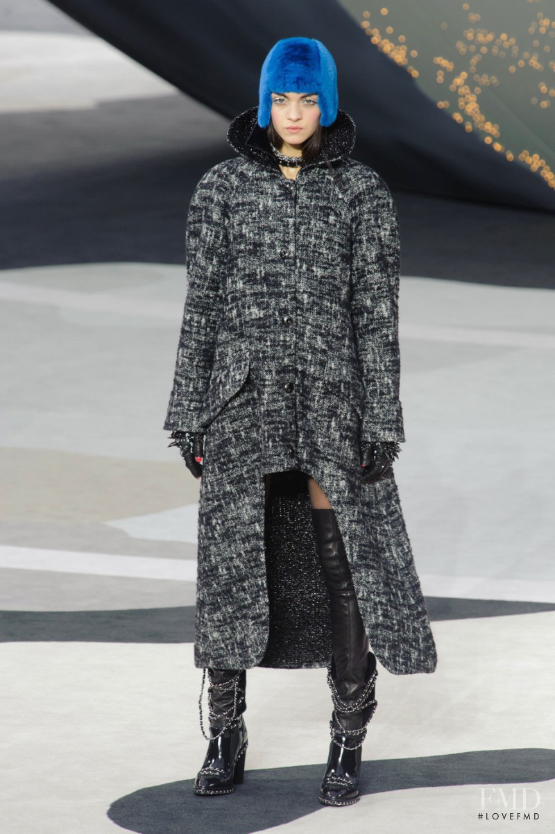 Magda Laguinge featured in  the Chanel fashion show for Autumn/Winter 2013