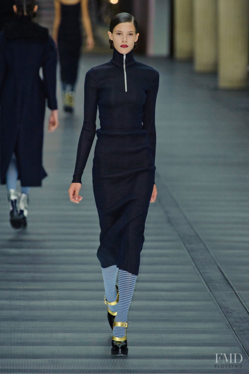 Carla Ciffoni featured in  the Miu Miu fashion show for Autumn/Winter 2013