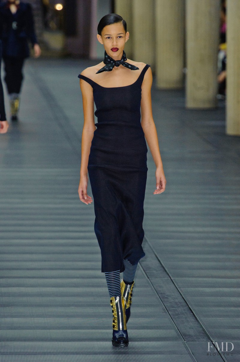 Binx Walton featured in  the Miu Miu fashion show for Autumn/Winter 2013