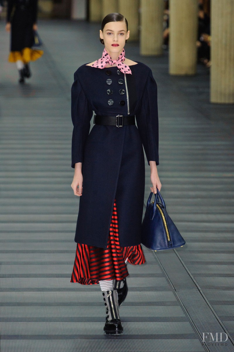 Kremi Otashliyska featured in  the Miu Miu fashion show for Autumn/Winter 2013