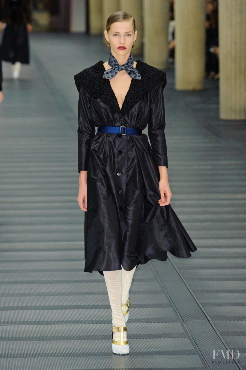 Kirstin Kragh Liljegren featured in  the Miu Miu fashion show for Autumn/Winter 2013