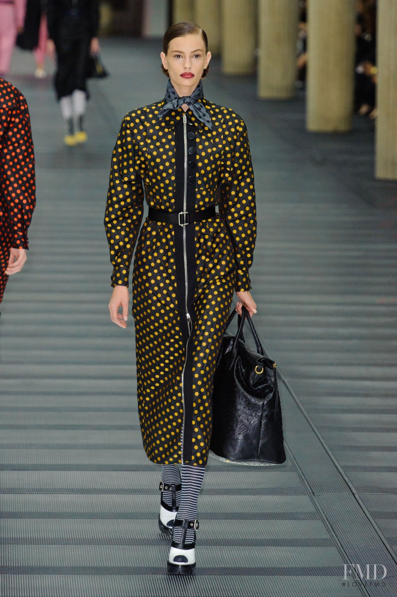 Cassi van den Dungen featured in  the Miu Miu fashion show for Autumn/Winter 2013