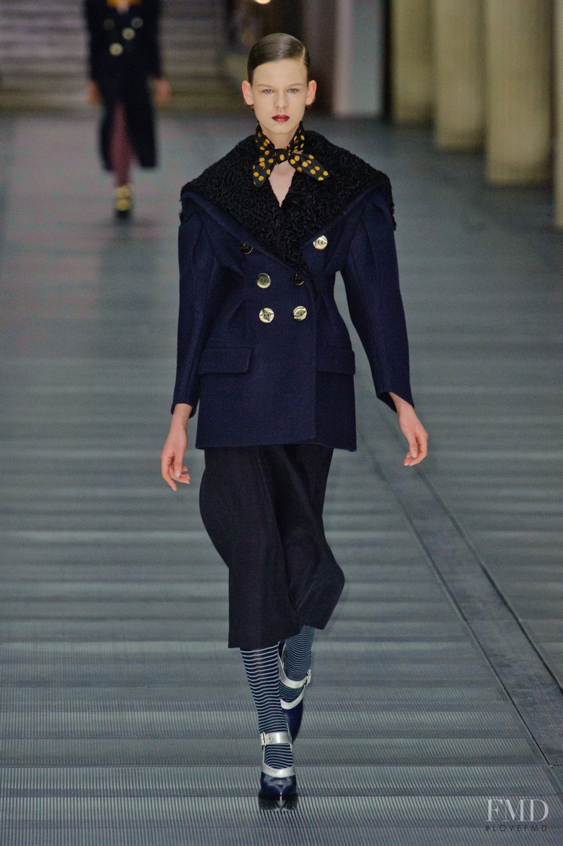 Joanna Tatarka featured in  the Miu Miu fashion show for Autumn/Winter 2013
