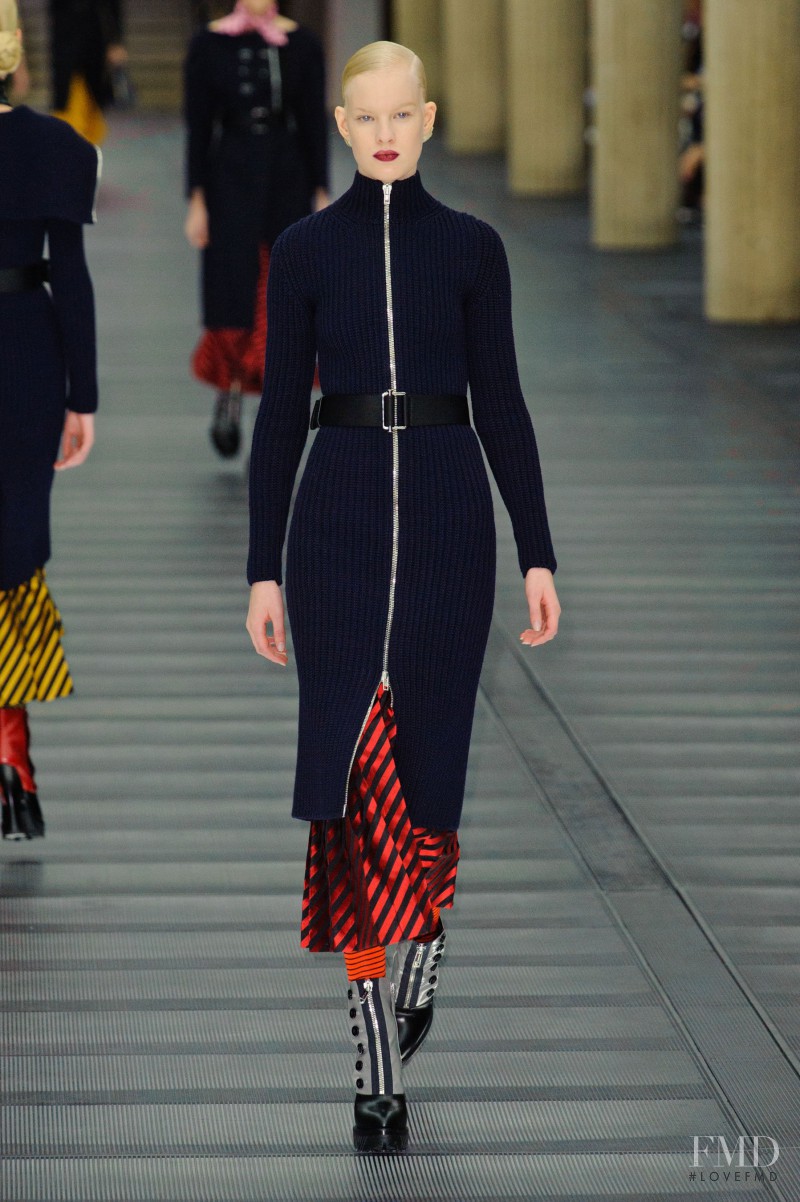 Linn Arvidsson featured in  the Miu Miu fashion show for Autumn/Winter 2013