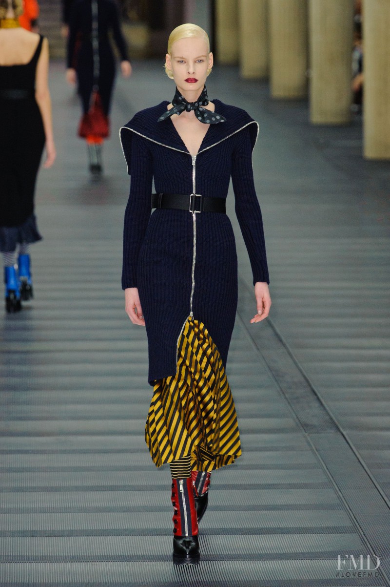 Irene Hiemstra featured in  the Miu Miu fashion show for Autumn/Winter 2013