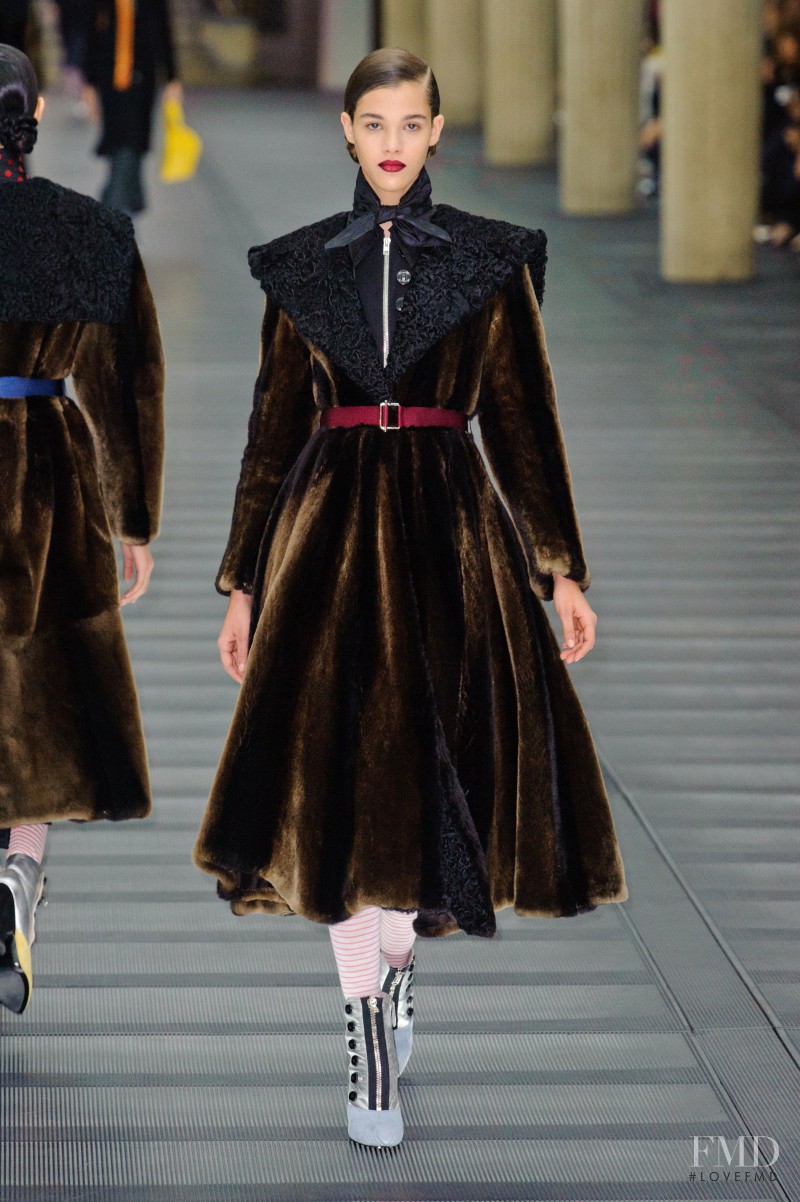 Pauline Hoarau featured in  the Miu Miu fashion show for Autumn/Winter 2013