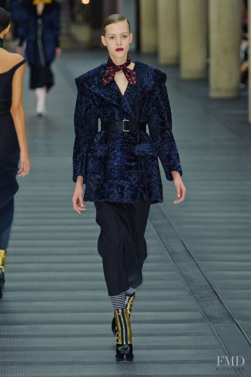 Esther Heesch featured in  the Miu Miu fashion show for Autumn/Winter 2013