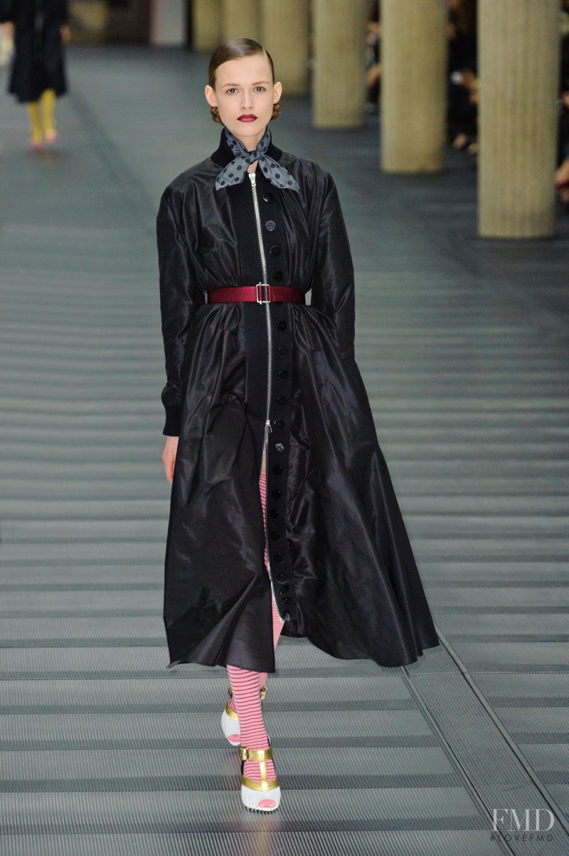 Emma  Oak featured in  the Miu Miu fashion show for Autumn/Winter 2013