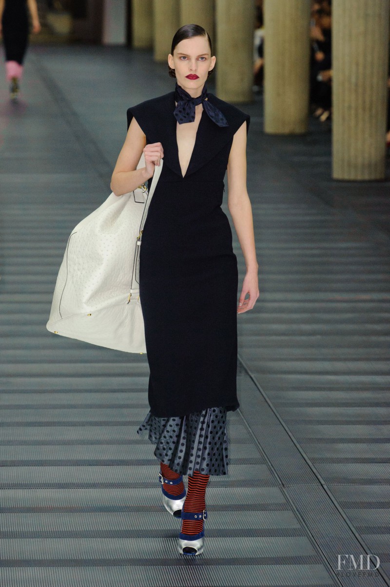 Lisa Verberght featured in  the Miu Miu fashion show for Autumn/Winter 2013