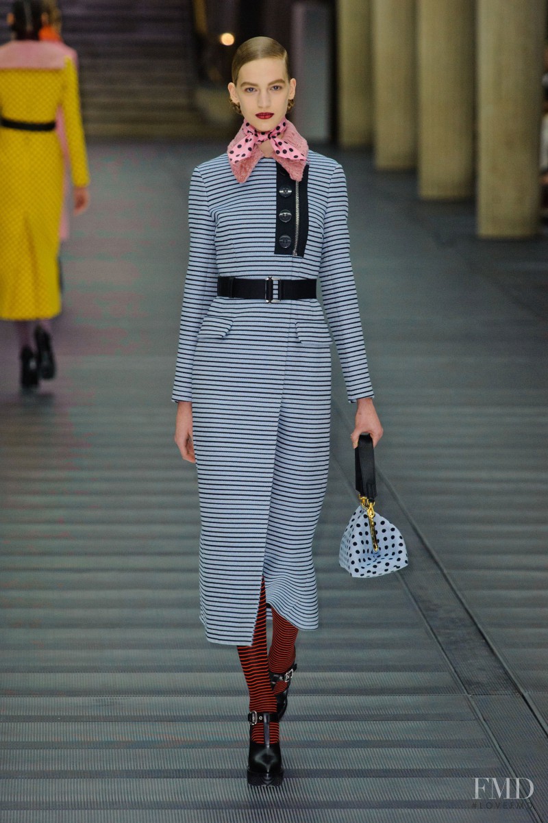 Vanessa Axente featured in  the Miu Miu fashion show for Autumn/Winter 2013