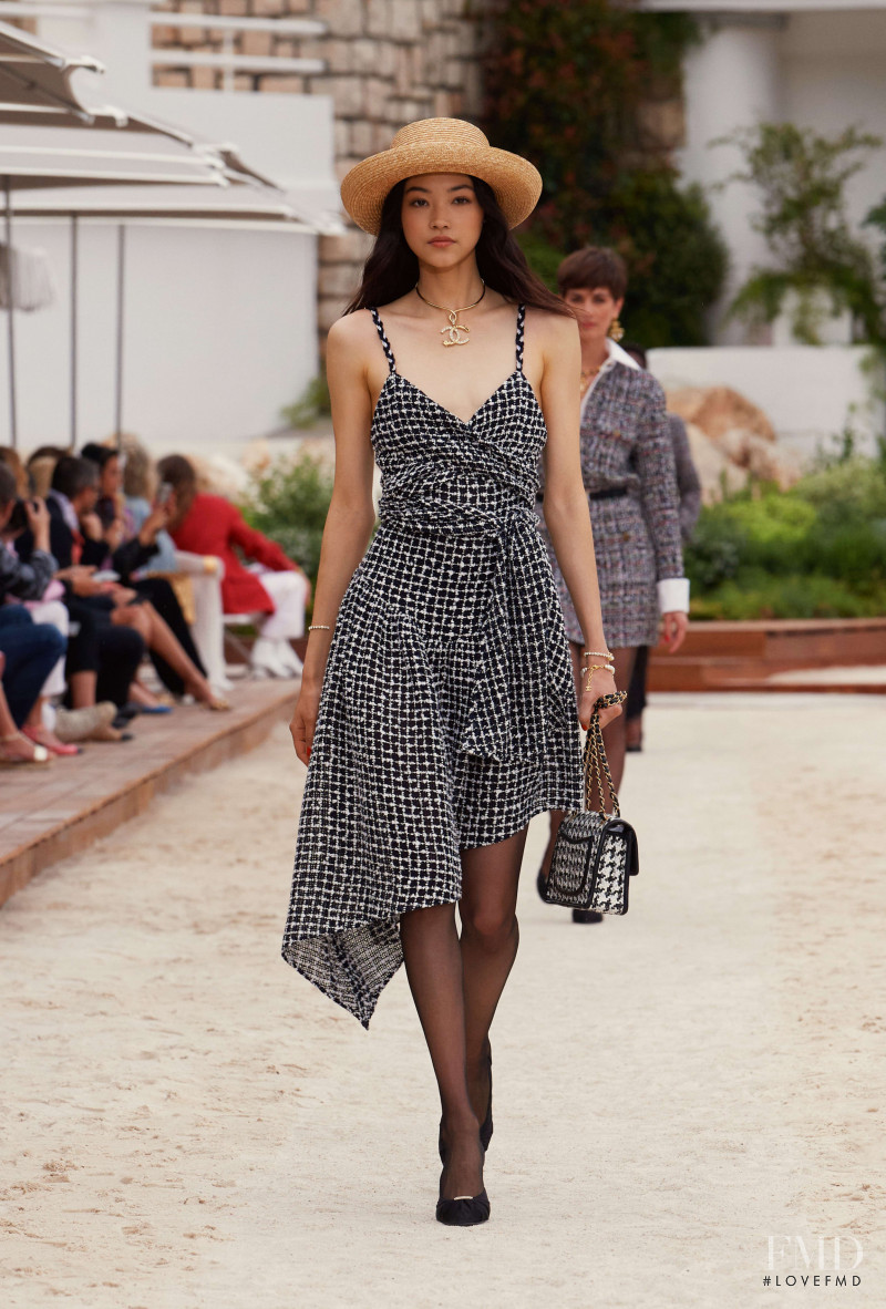 Mika Schneider featured in  the Chanel fashion show for Resort 2023