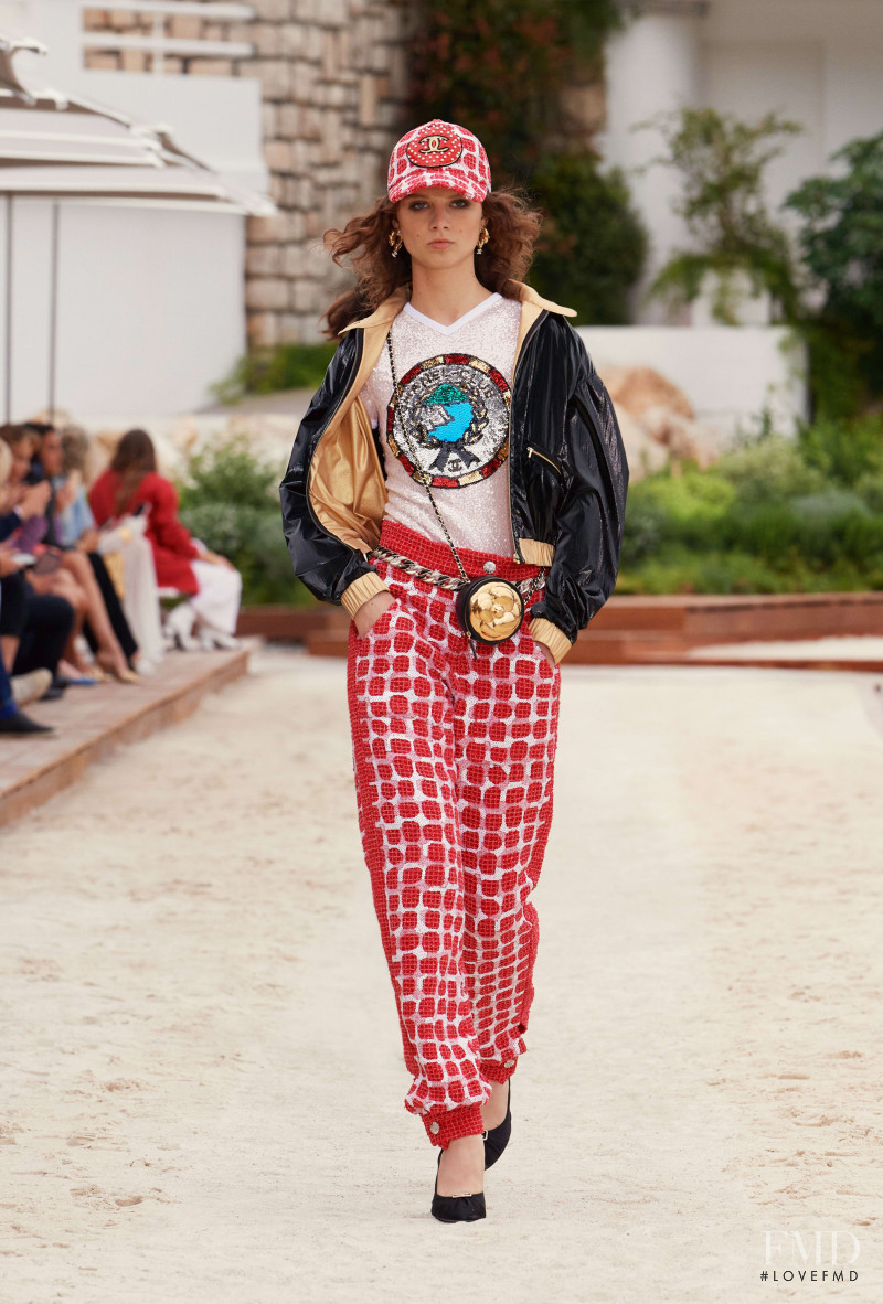 Giselle Norman featured in  the Chanel fashion show for Resort 2023