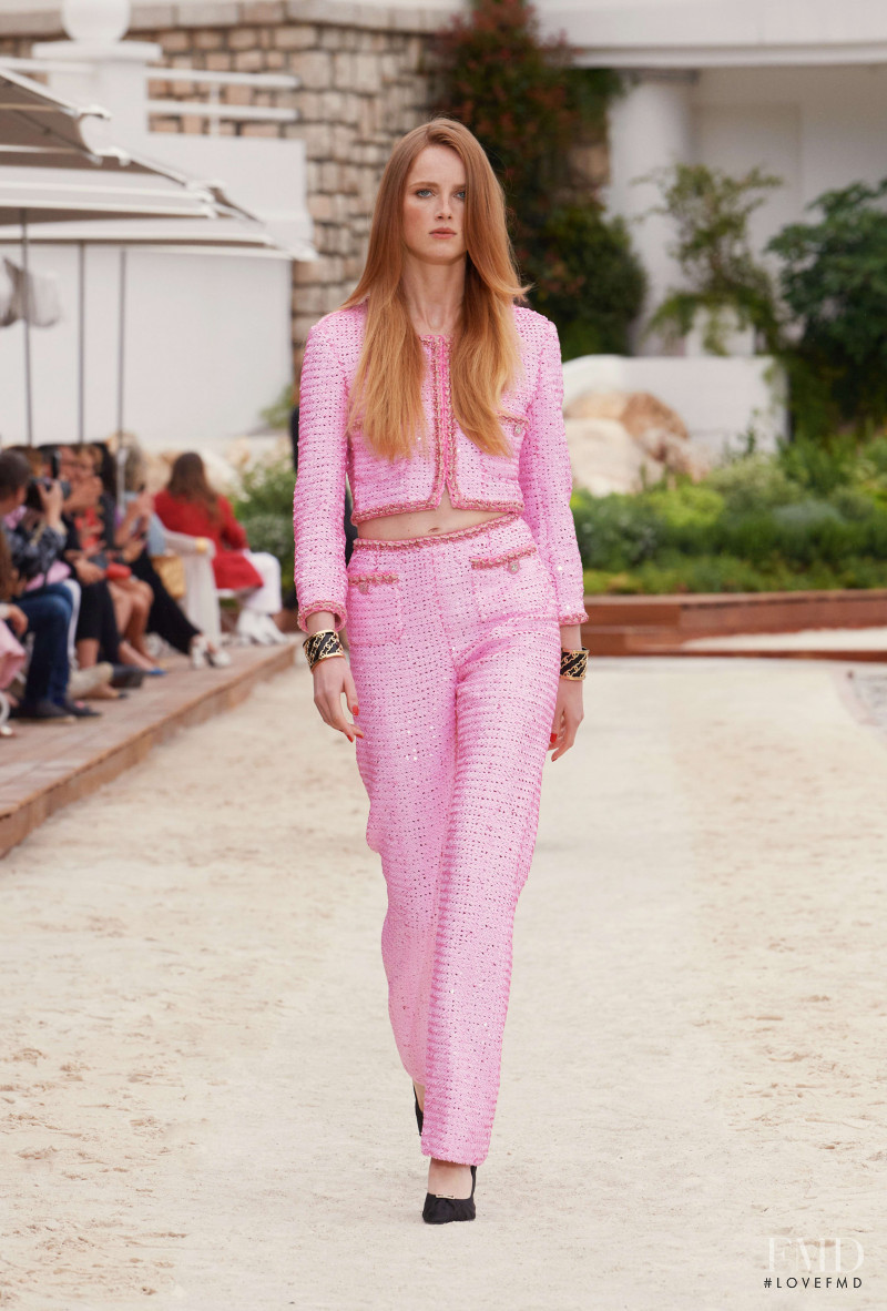 Rianne Van Rompaey featured in  the Chanel fashion show for Resort 2023