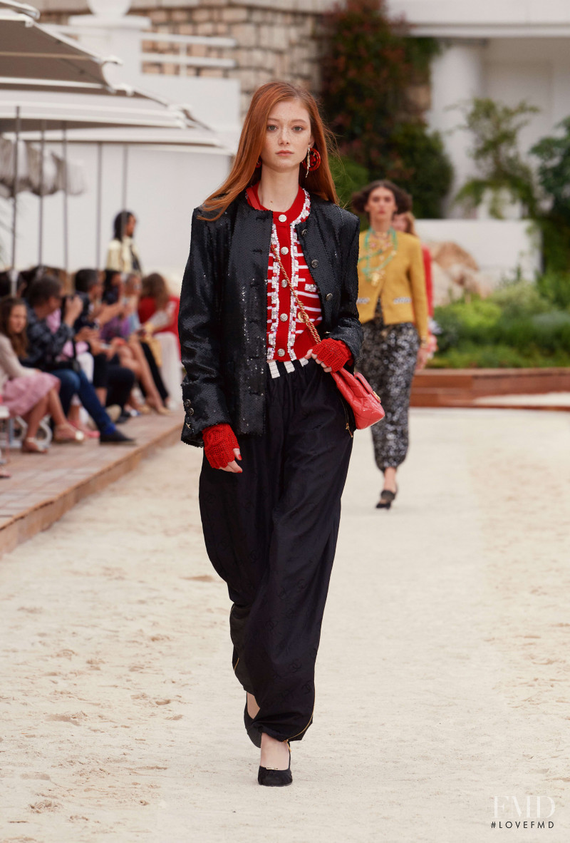 Sara Grace Wallerstedt featured in  the Chanel fashion show for Resort 2023