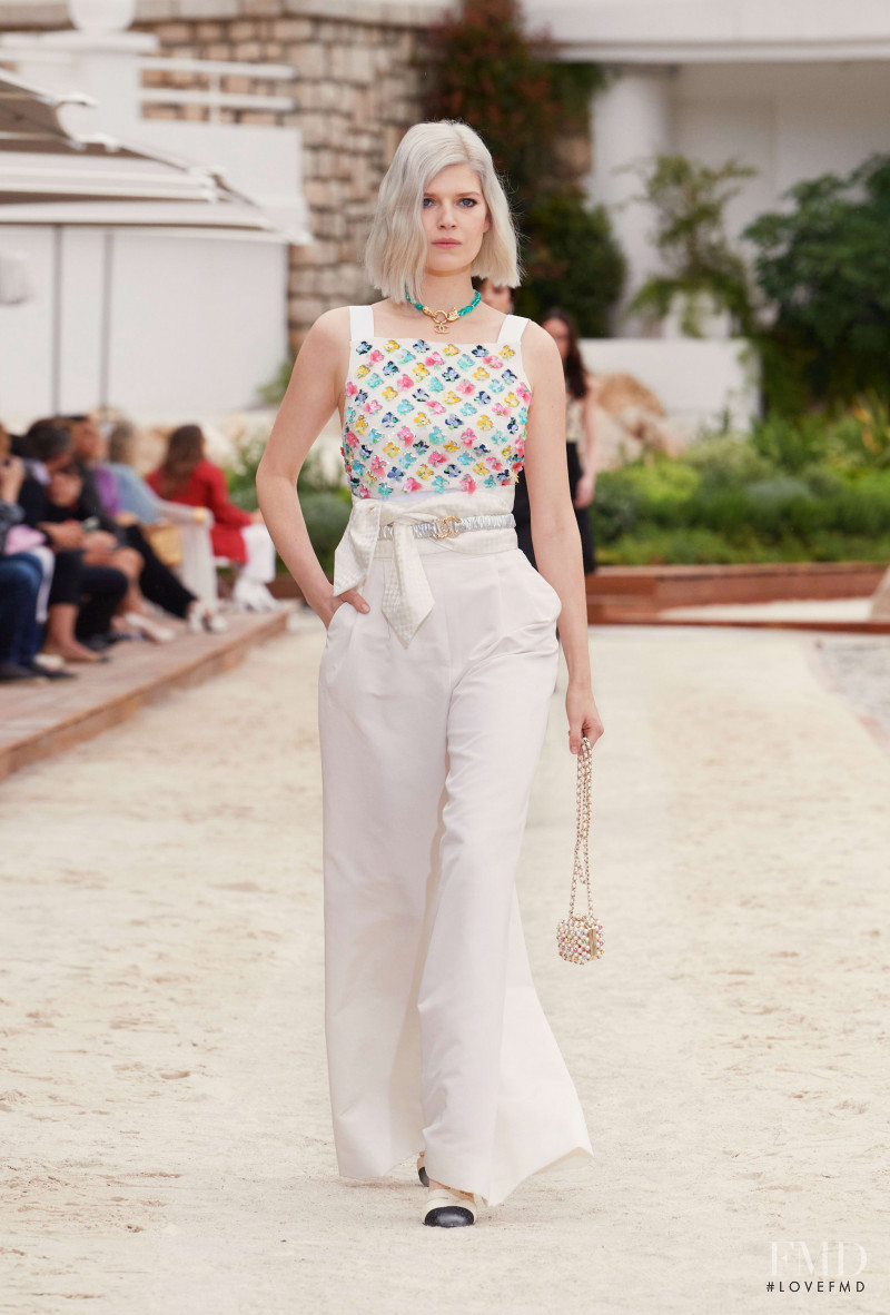 Ola Rudnicka featured in  the Chanel fashion show for Resort 2023