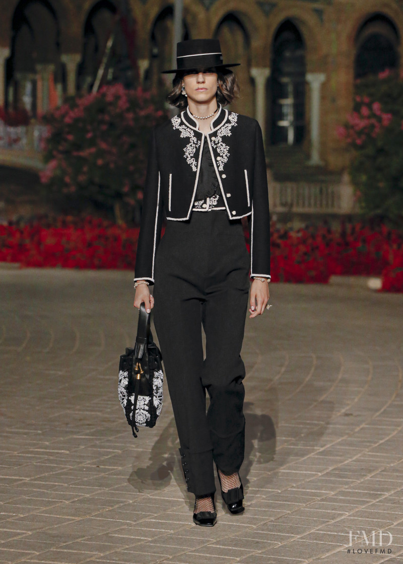 Miriam Sanchez featured in  the Christian Dior fashion show for Resort 2023