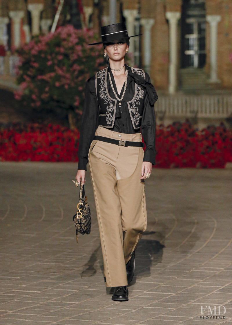 Sara Grace Wallerstedt featured in  the Christian Dior fashion show for Resort 2023