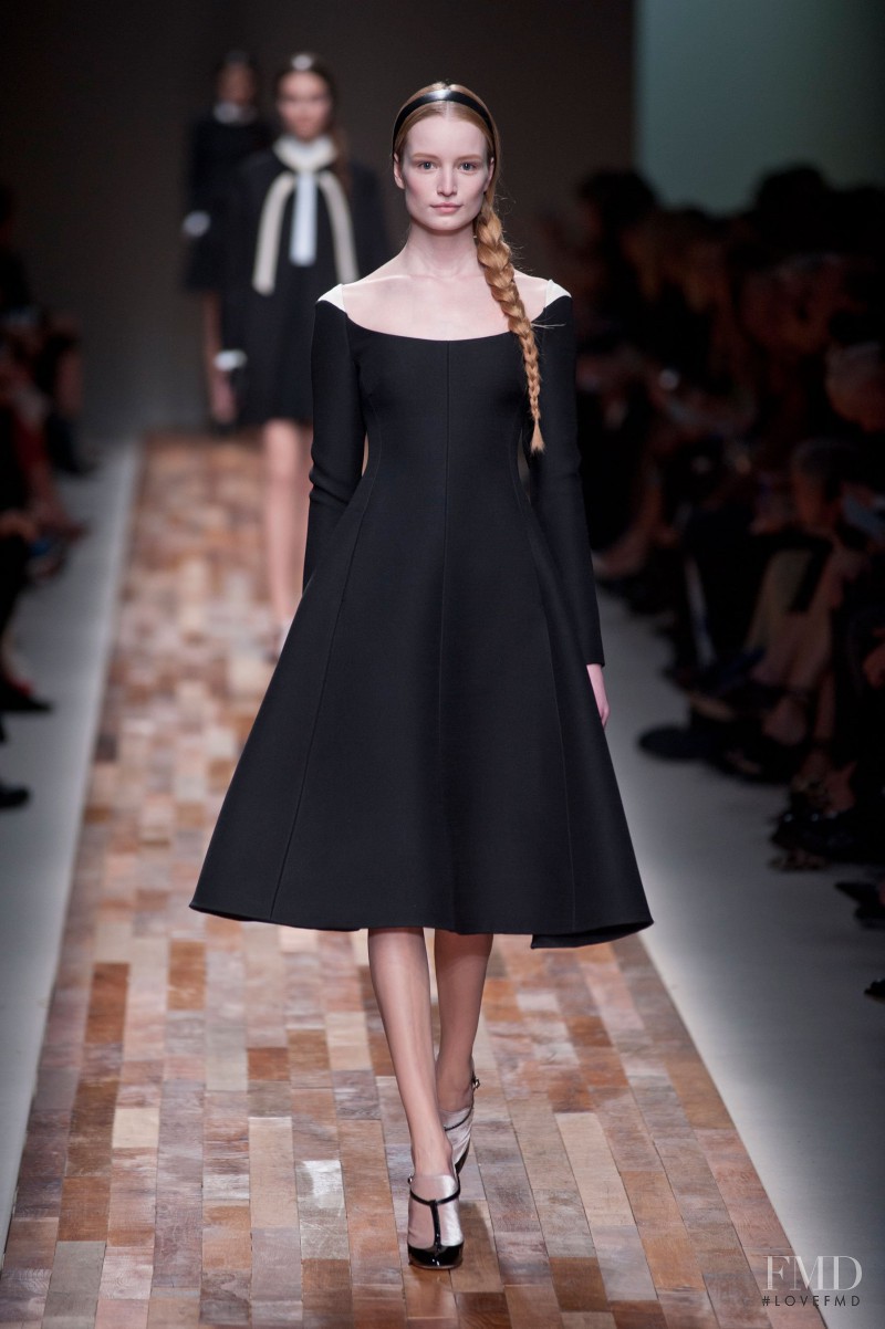 Maud Welzen featured in  the Valentino fashion show for Autumn/Winter 2013