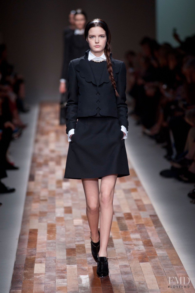 Zlata Mangafic featured in  the Valentino fashion show for Autumn/Winter 2013