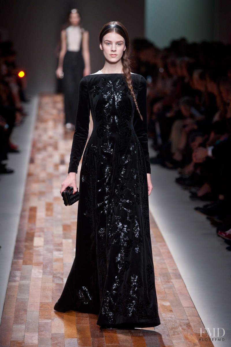 Kayley Chabot featured in  the Valentino fashion show for Autumn/Winter 2013