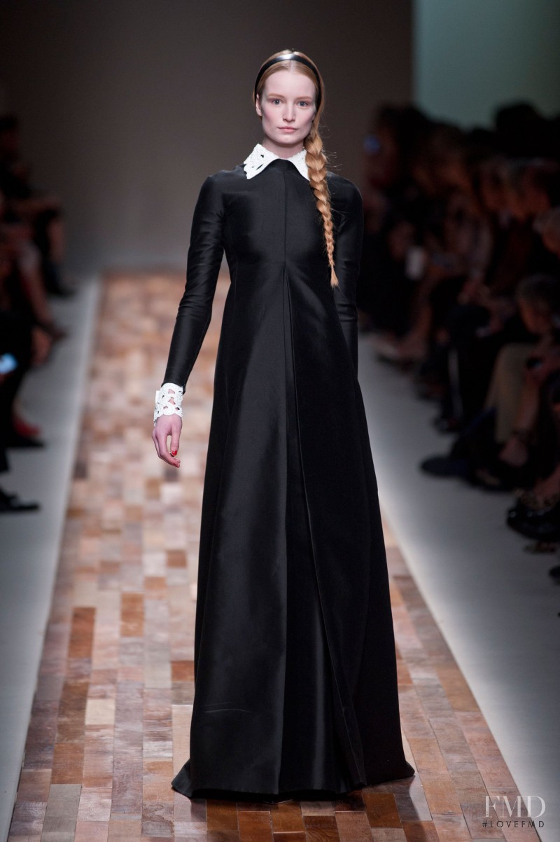 Maud Welzen featured in  the Valentino fashion show for Autumn/Winter 2013