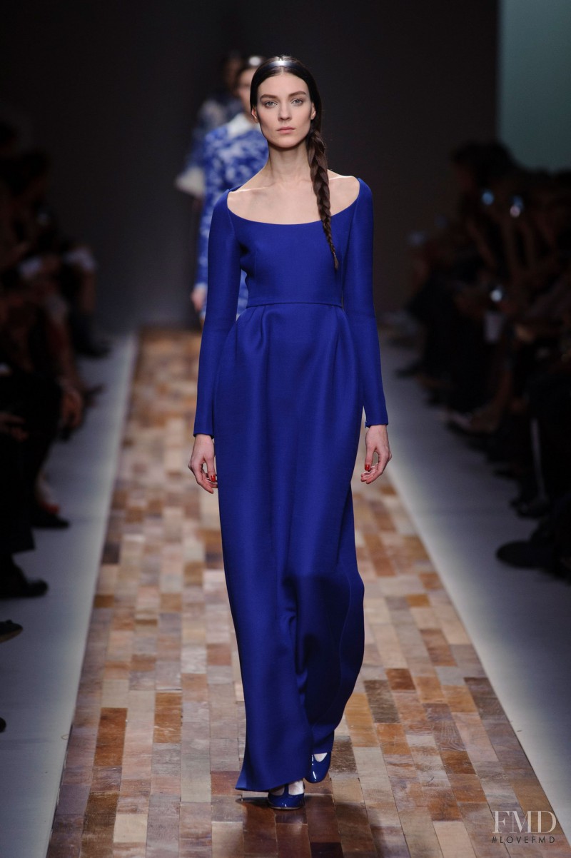 Kati Nescher featured in  the Valentino fashion show for Autumn/Winter 2013