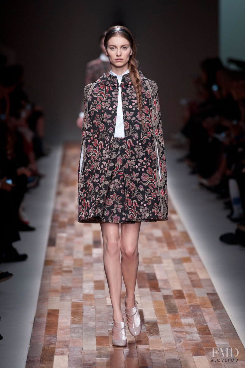 Iris van Berne featured in  the Valentino fashion show for Autumn/Winter 2013