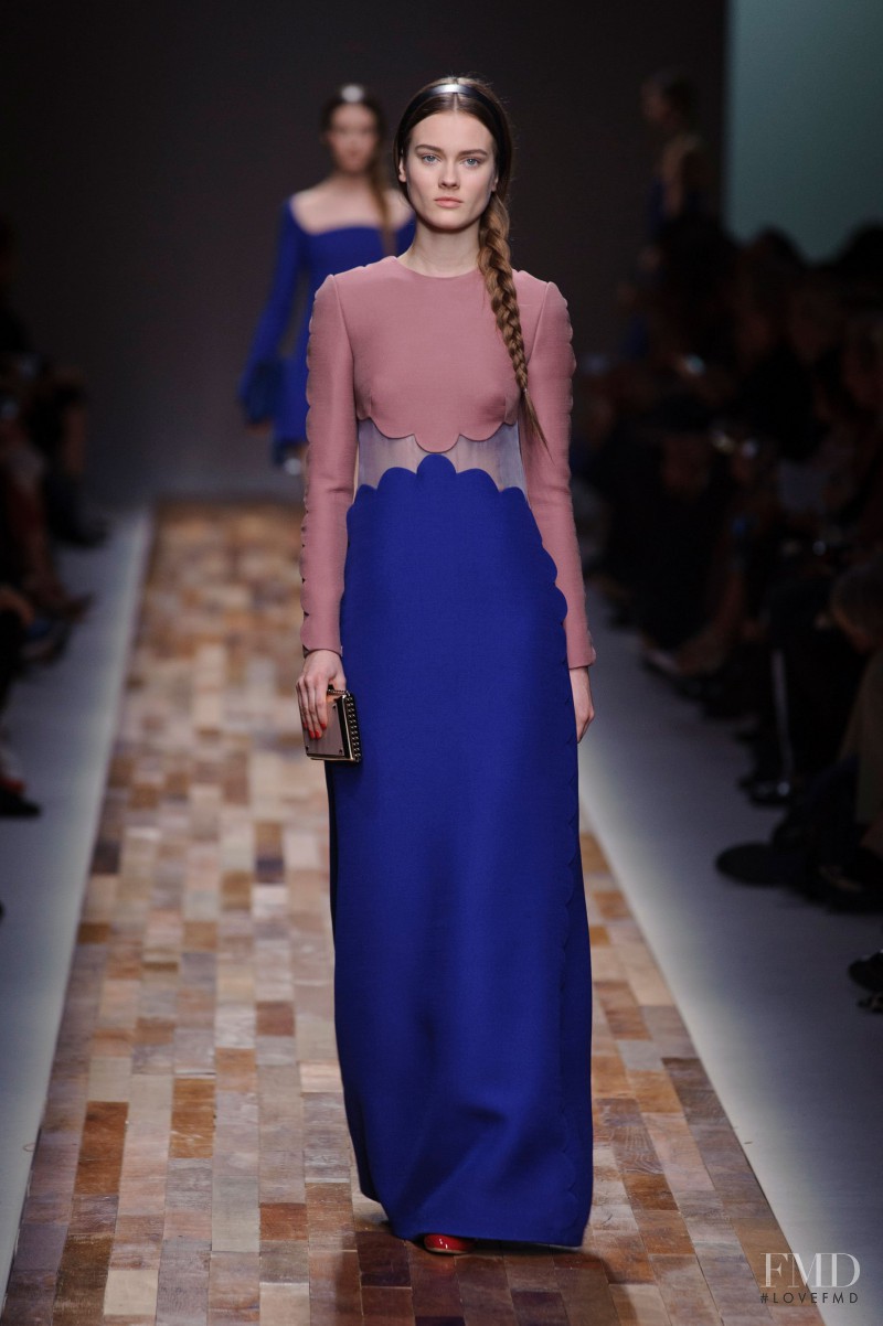 Monika Jagaciak featured in  the Valentino fashion show for Autumn/Winter 2013