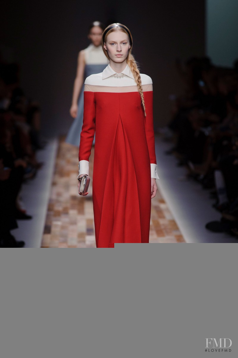 Julia Nobis featured in  the Valentino fashion show for Autumn/Winter 2013
