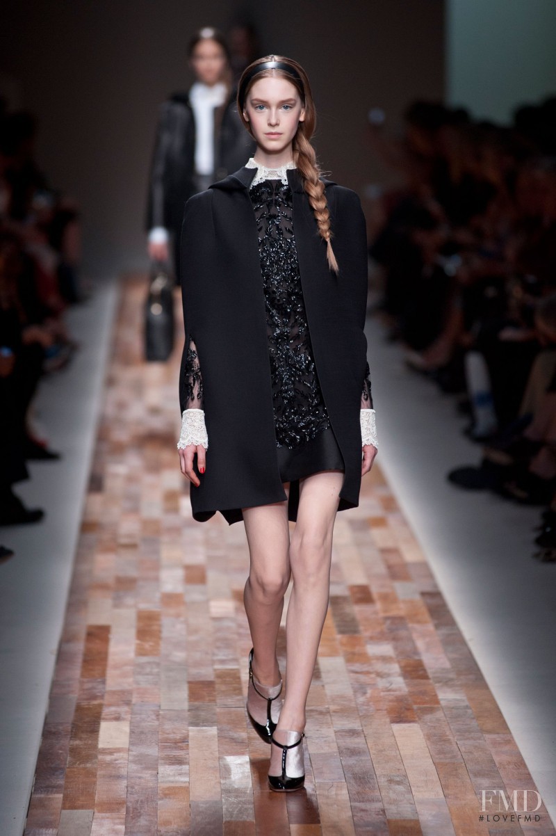 Jemma Baines featured in  the Valentino fashion show for Autumn/Winter 2013