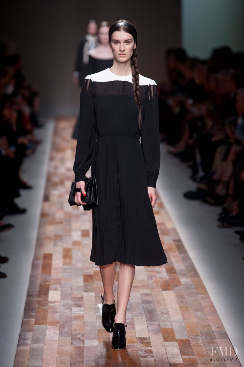Marte Mei van Haaster featured in  the Valentino fashion show for Autumn/Winter 2013