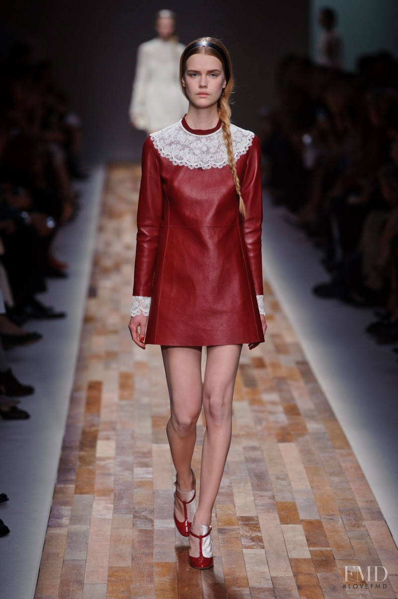 Stina Rapp featured in  the Valentino fashion show for Autumn/Winter 2013