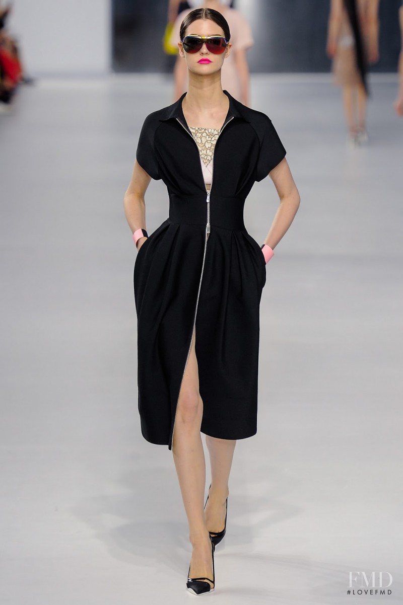 Manon Leloup featured in  the Christian Dior fashion show for Cruise 2014