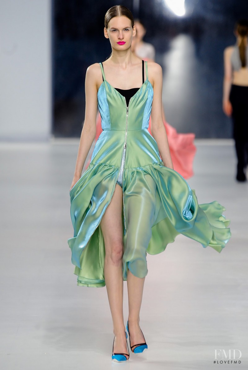 Carolina Sjöstrand featured in  the Christian Dior fashion show for Cruise 2014