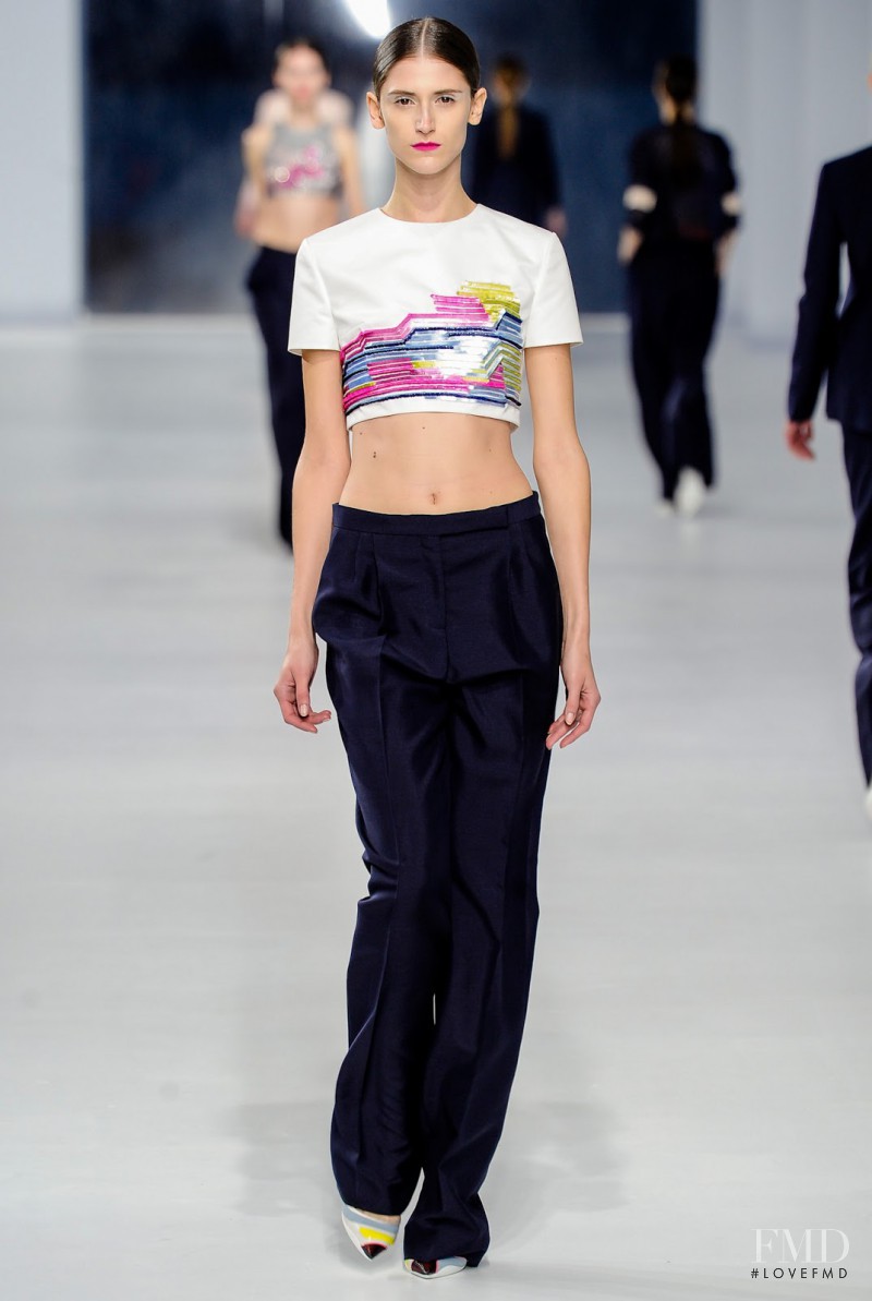 Daiane Conterato featured in  the Christian Dior fashion show for Cruise 2014